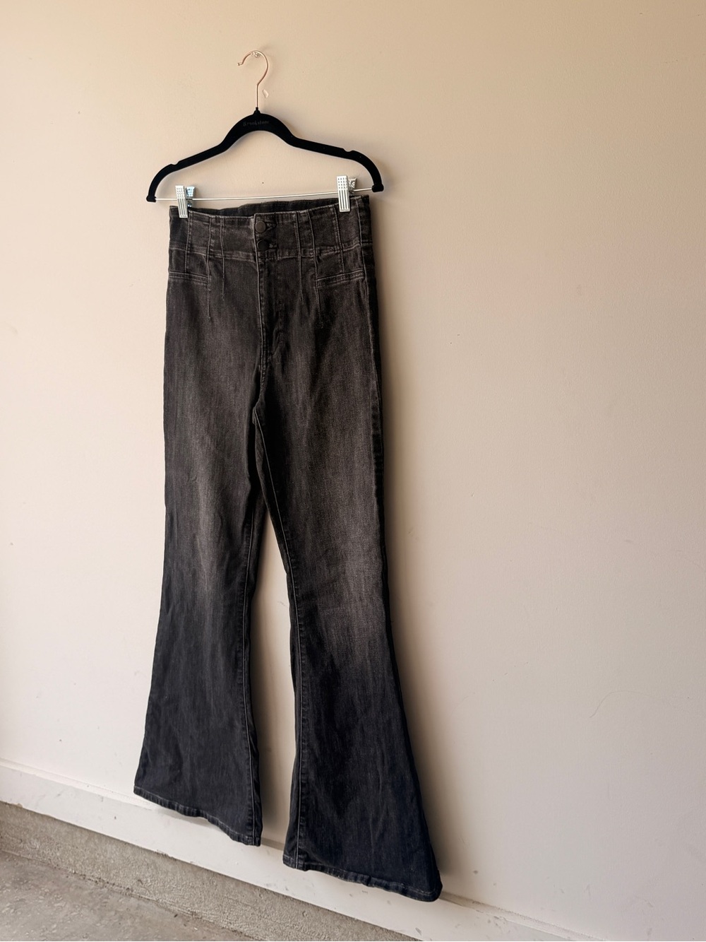Altar'd State Washed Black Flare Jeans